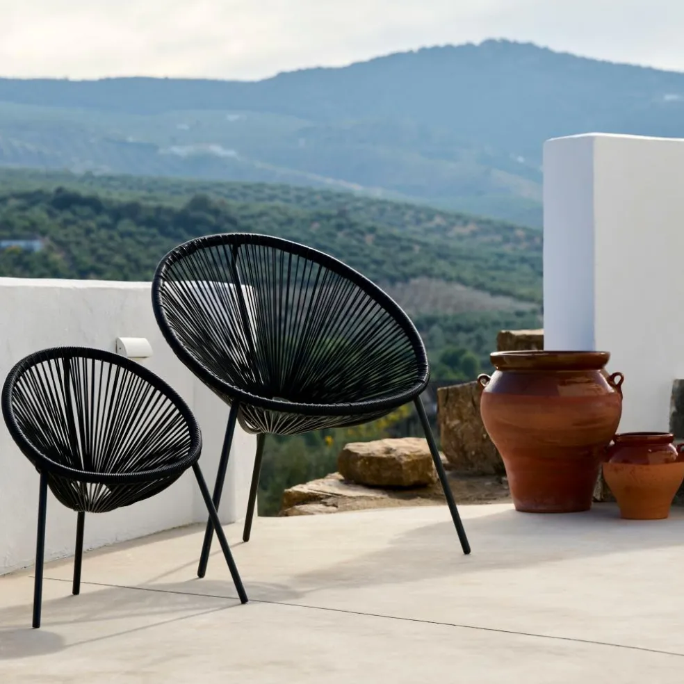 ACAPULCO Chaise Lounge Set De 2 Sable