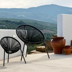 ACAPULCO Chaise Pour Enfants Noir