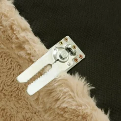 AGNES Plaid Blanc Cassé