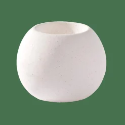 ALBA Support Bougie Chauffe-plat Blanc