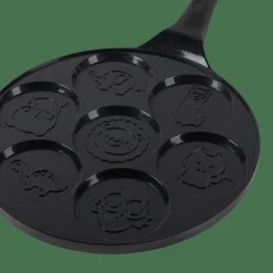 ANIMAL Poêle à Crêpes Noir