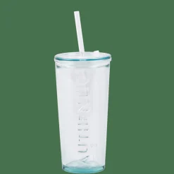 AUTHENTIC Verre Avec Paille Transparent
