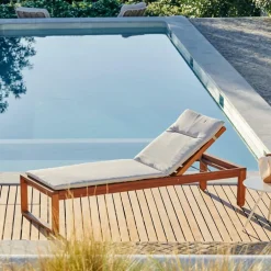 AZUR Coussin De Jardin Chaise Longue Sable