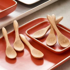 BAMBOO Cuillères Set De 6 Naturel