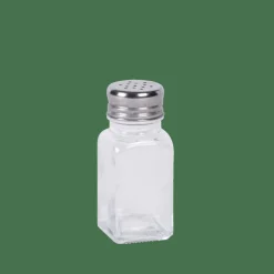 BASIC Set Salière Et Poivrier Argent, Transparent