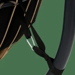 BAZAI Chaise Suspendue Avec Support Noir