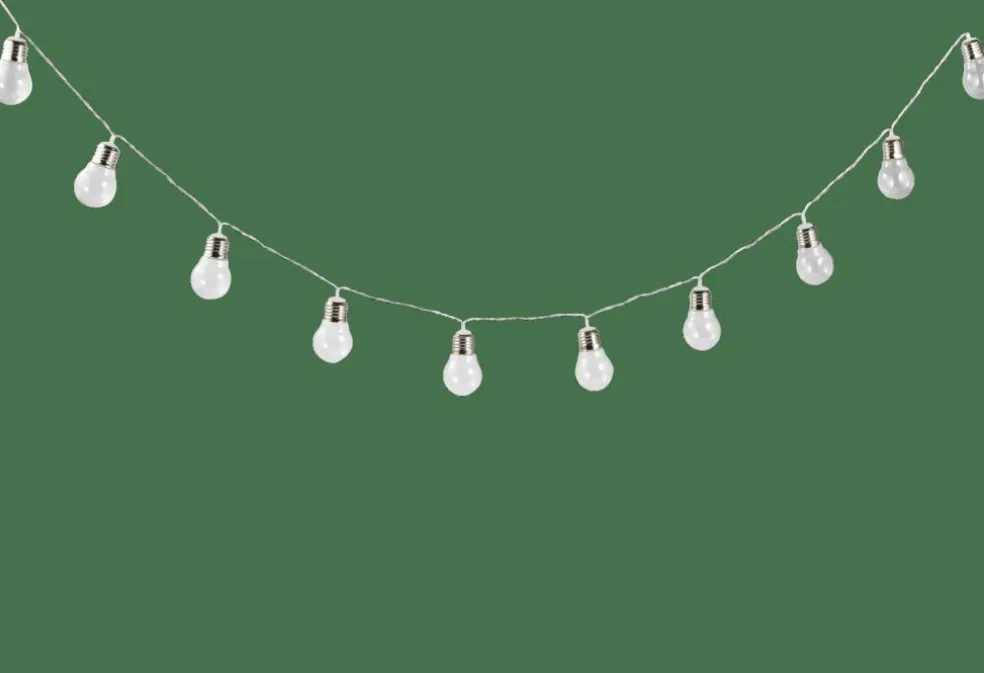 BULB Guirlande Lumineuse Solaire 10 Leds Transparent