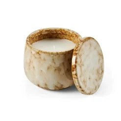 CERAMIC Bougie En Pot Beige
