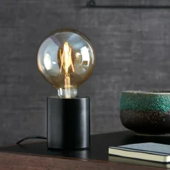 CILINDER Lampe De Table Noir