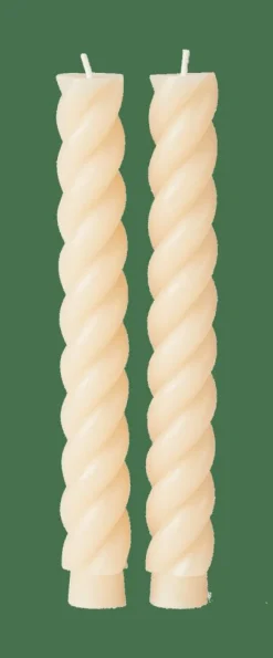 CURL Bougies Set De 2 Beige