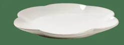 DAHLIA FLOWER Assiette Blanc