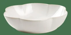 DAHLIA FLOWER Assiette Creuse Blanc