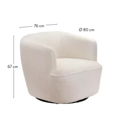 DOPPIO Table D'appoint 59 CM Sable