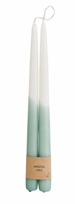 DUO Bougies Dîner Set De 2 Vert