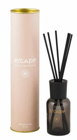 ESCAPE INDIAN INSPIRATION Bougie Parfumée Dans Un Verre Blanc, Beige, Multicolore