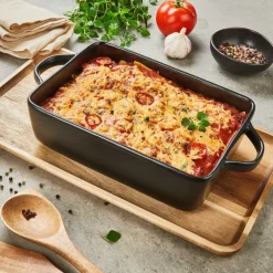 FERO Plat à Lasagne Noir