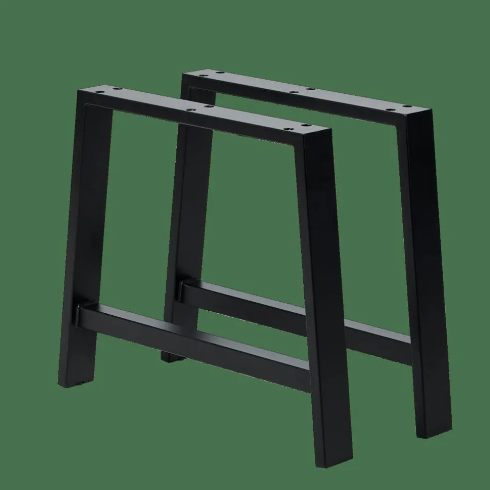 FORMAX Table De Jardin Avec Pieds A Noir