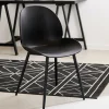 FREYA Chaise De Salle à Manger Noir