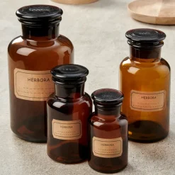 HERBORA Pot à Provisions 12,5 CL Brun