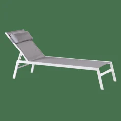 HUGO Chaise Longue Blanc, Gris