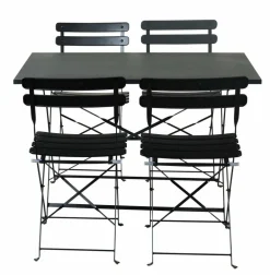 IMPERIAL Ensemble Bistrot Rectangulaire Noir