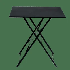 IMPERIAL Table Pliante Carré Noir