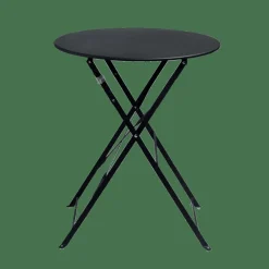 IMPERIAL Table Pliante Rond Noir