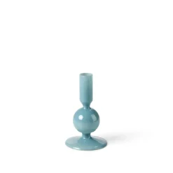 ISA Bougeoir Opale Bleue Bleu