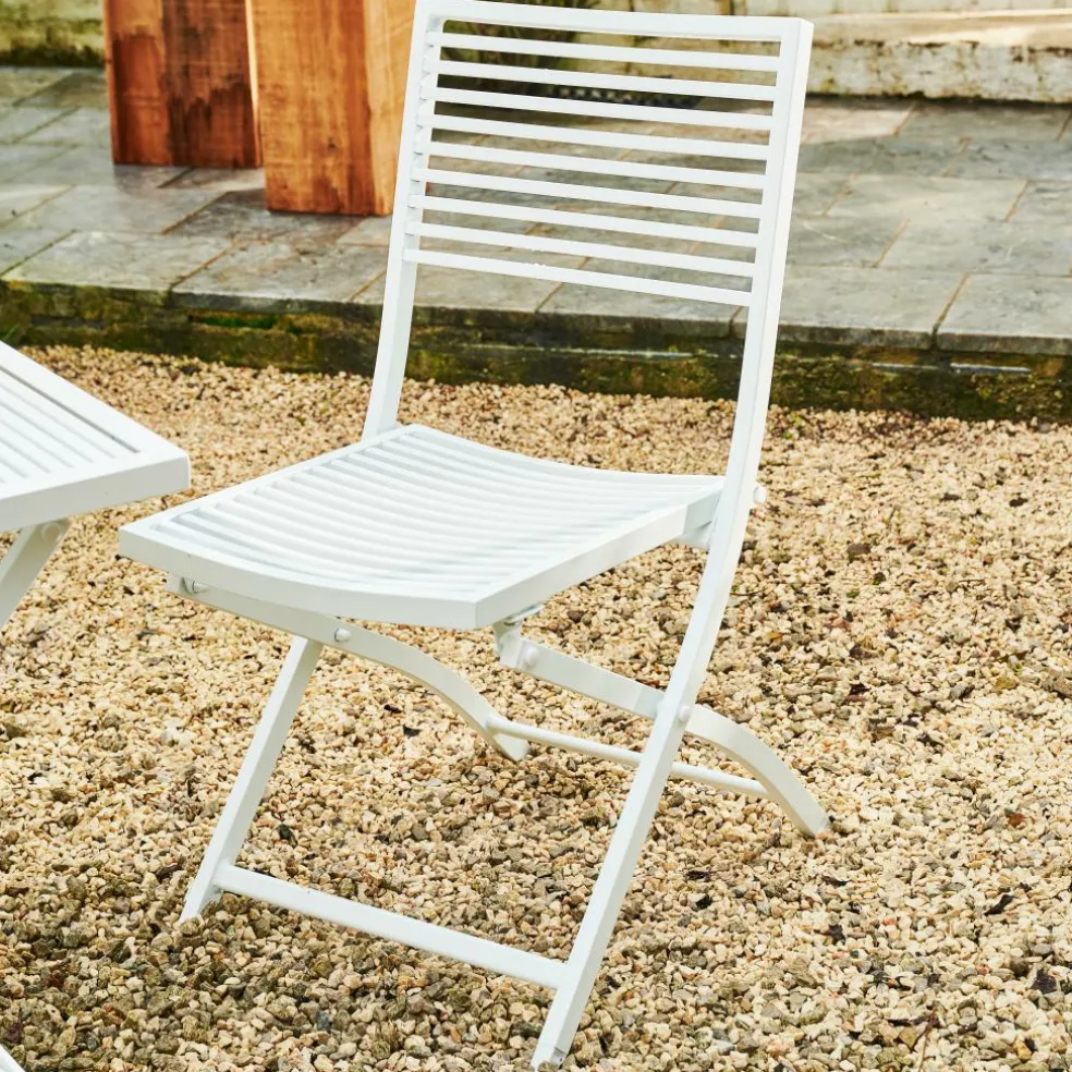 JESSE Ensemble Bistrot Rectangulaire Blanc
