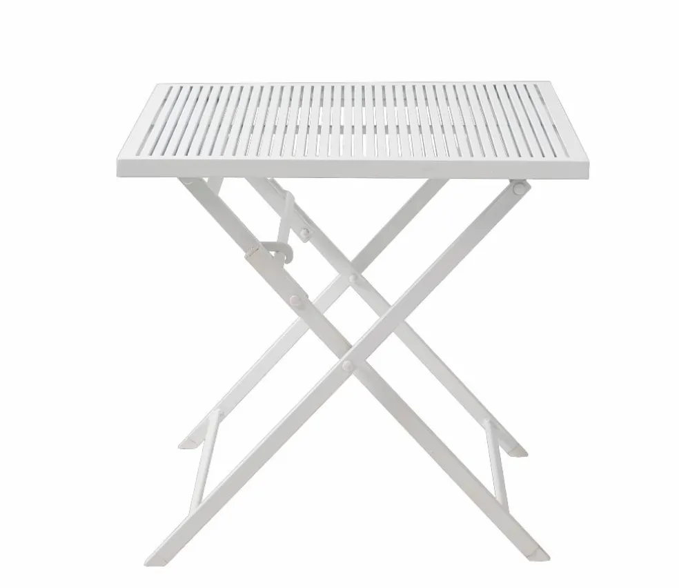 JESSE Ensemble Bistrot Rectangulaire Blanc