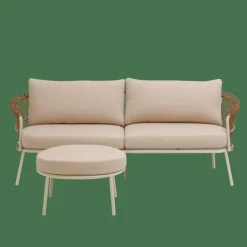 LARGOW Salon De Jardin Sable