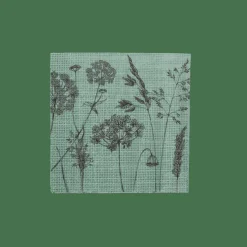 LOLIUM GREEN Set De 20 Serviettes Vert