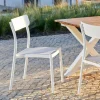 MAVAS Chaise Empilable Blanc