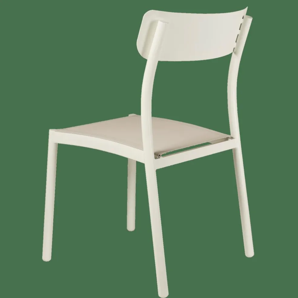 MAVAS Chaise Empilable Blanc