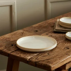 MINERAL MARBLE Assiette Blanc