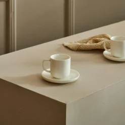 MOON Tasse Et Soucoupe Expresso 9 CL Blanc