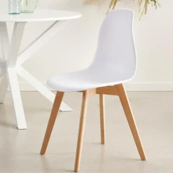 NEW MATS Chaise De Salle à Manger Blanc