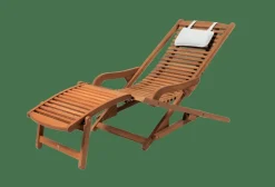 NEW VIP Chaise Relax Sans Repose-pied Naturel
