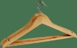 NEW WOOD Cintres Set De 5 Naturel