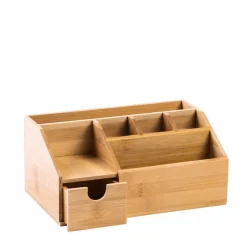 ORGANOO Porte-cotons-tiges Transparent, Naturel