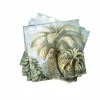 PALMEN Set De 20 Serviettes Vert