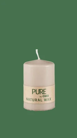 PURE Bougie Cylindrique Gris