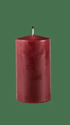 PURE Bougie Cylindrique Rouge Foncé