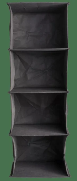 RANGO Système De Rangement 4 Compartiments Gris Foncé