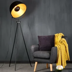 SOLEIL Lampadaire Noir