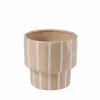 STRIPES Pot De Fleurs Sable