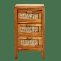 TECK Armoire à 3 Tiroirs Naturel