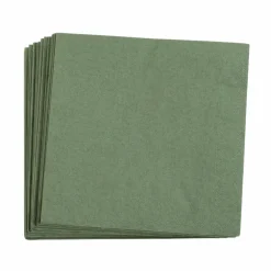 UNI Set De 20 Serviettes Noir