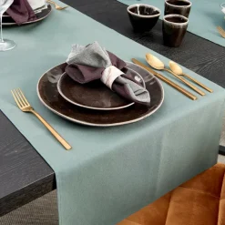 UNILINE Chemin De Table Vert Foncé