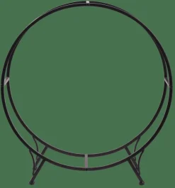 WHEEL Étagère Pour Bois Noir